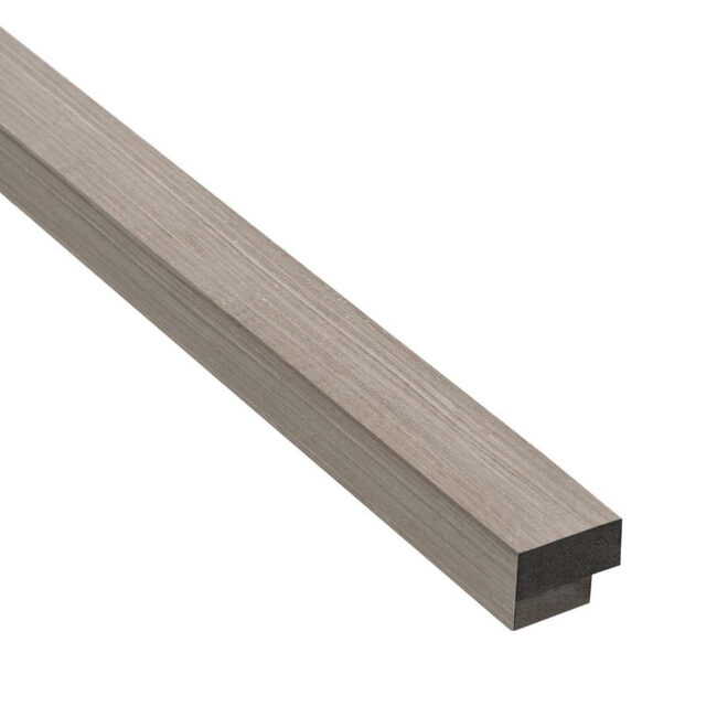 Akudeco® Eindlat akoestisch wandpaneel - Silver grey wash - 270 x 2.7cm