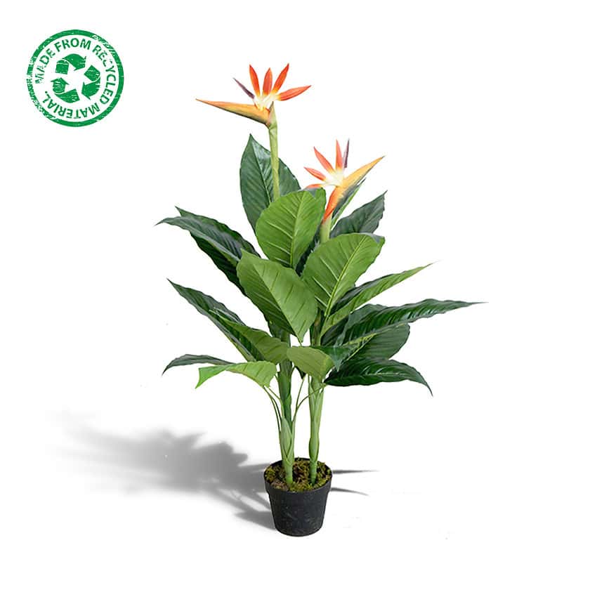 Kunstplant paradijsvogel - Strelitzia - 100 cm - Afbeelding 2
