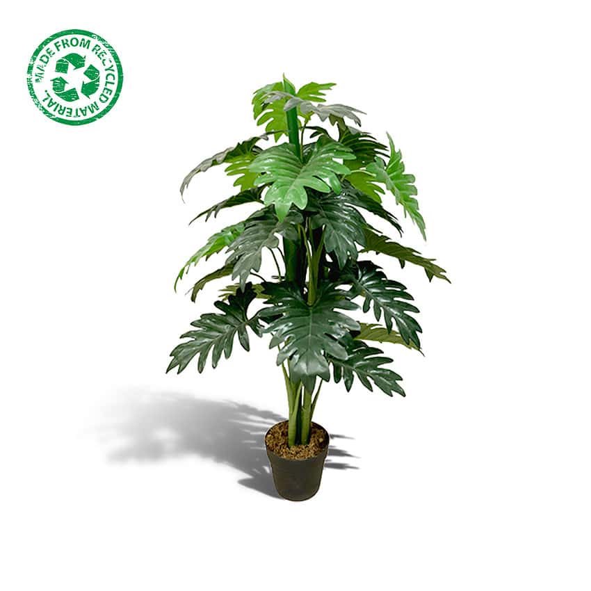Kunstplant philodendron - 95 cm - Afbeelding 2