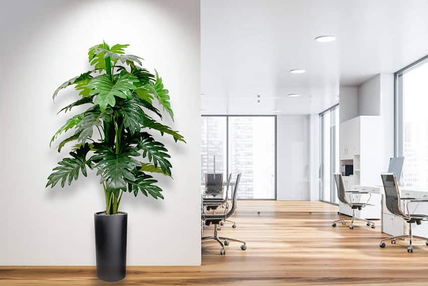 Kunstplant philodendron - 95 cm - Afbeelding 5