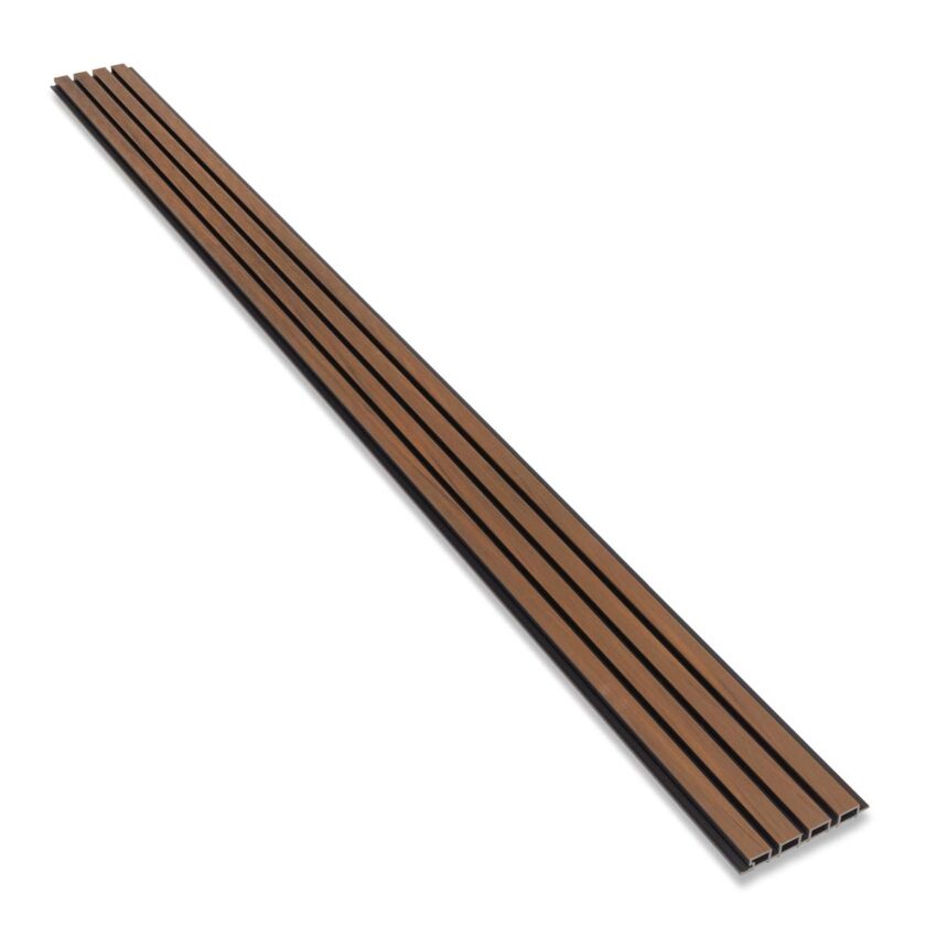 Akudeco® Buiten wandpanelen - Teak / zwart - 290 x 20cm - Afbeelding 3