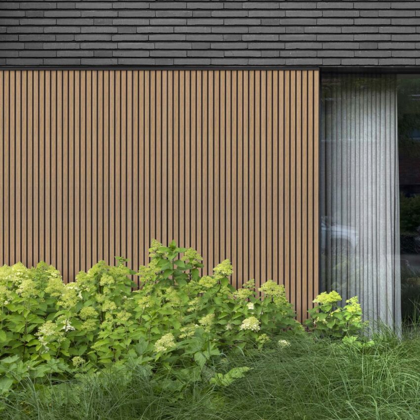 Akudeco® Buiten wandpanelen - Klassiek eiken / zwart - 290 x 20cm - Afbeelding 2