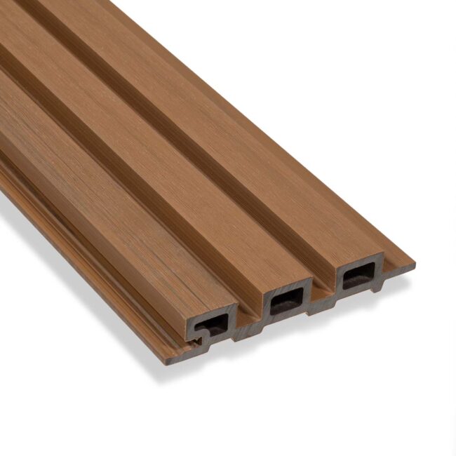 Akudeco® Buiten wandpanelen - Teak Bruin - 285 x 13,5 cm