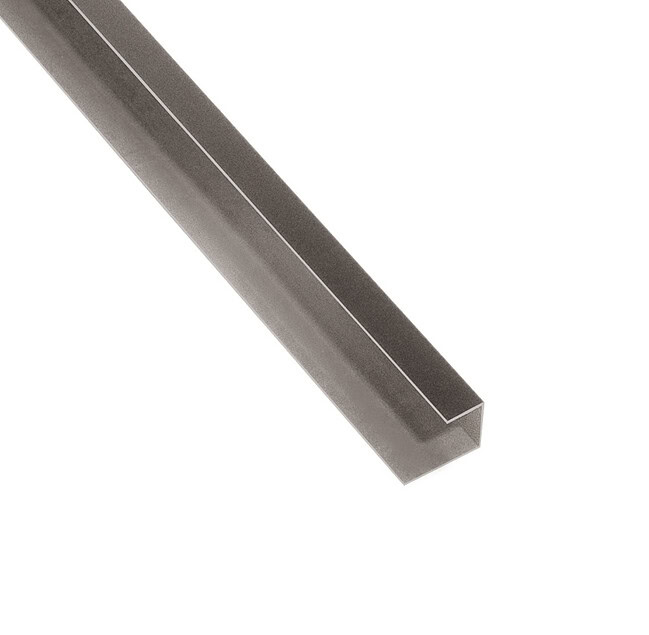 Alternative view of Akudeco® Buiten wandpanelen - Afdekprofiel RVS - Matgrijs geborsteld - 290 cm