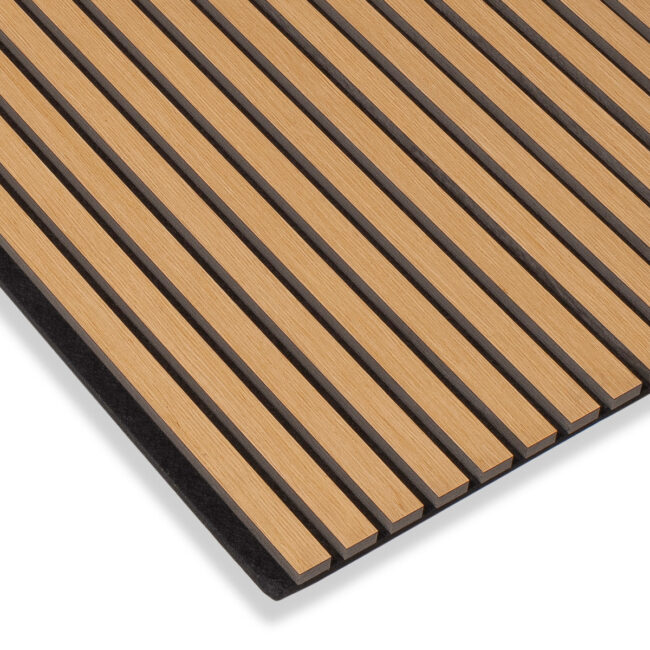 Alternative view of Akudeco® Akoestische wandpanelen - Oud Eiken - 270 x 60cm