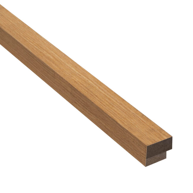 Akudeco® Eindlat akoestisch wandpaneel - Oud Eiken - 270 x 2.7cm