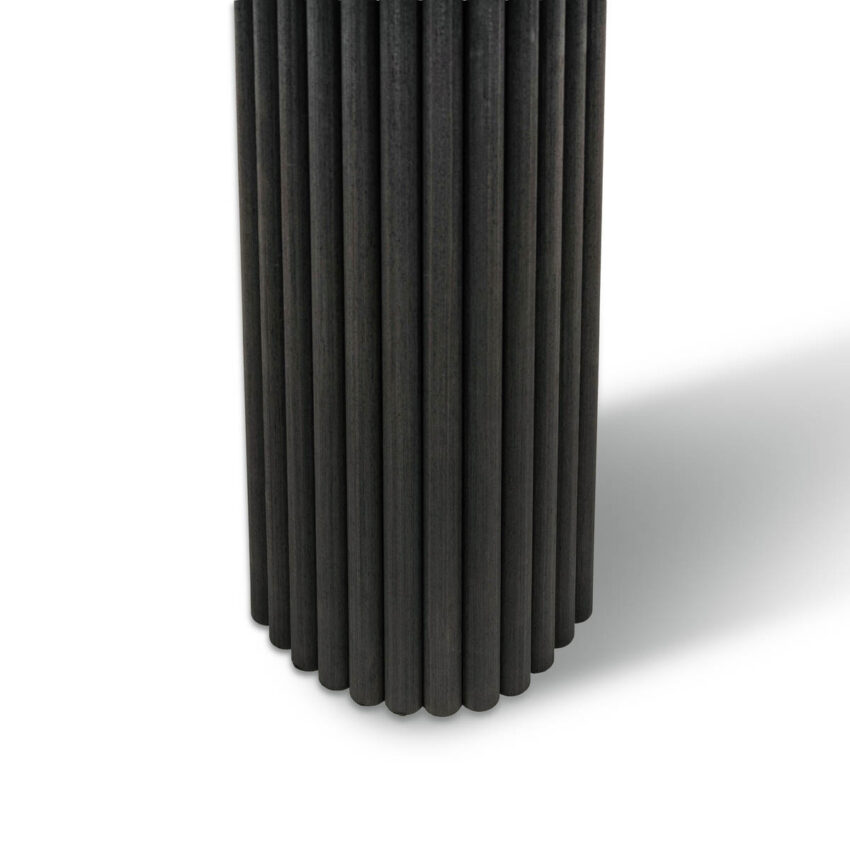 Akudeco® Tambour wandpanelen - Houtskool - 270 x 30 cm - Afbeelding 5