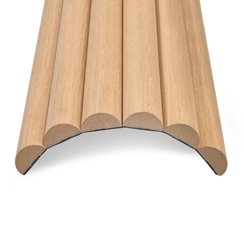 Akudeco® Tambour wandpanelen - Klassiek Eiken - 270 x 30 cm - Afbeelding 4