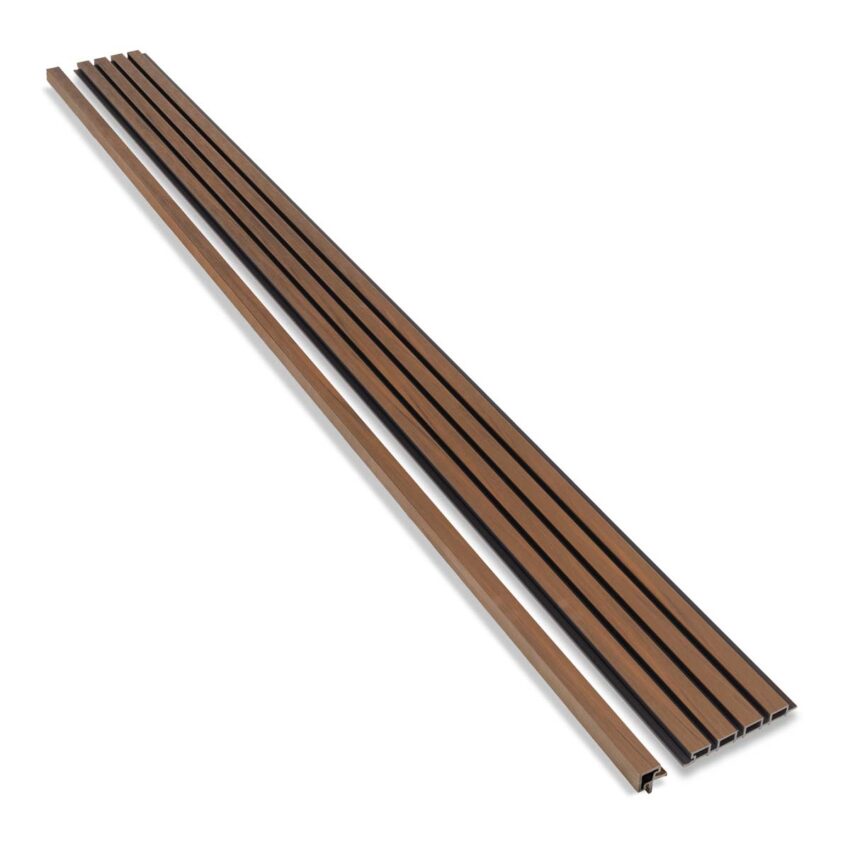 Akudeco® Buiten wandpanelen - Hoekprofiel - Donker eiken - 290 x 5cm - Afbeelding 4