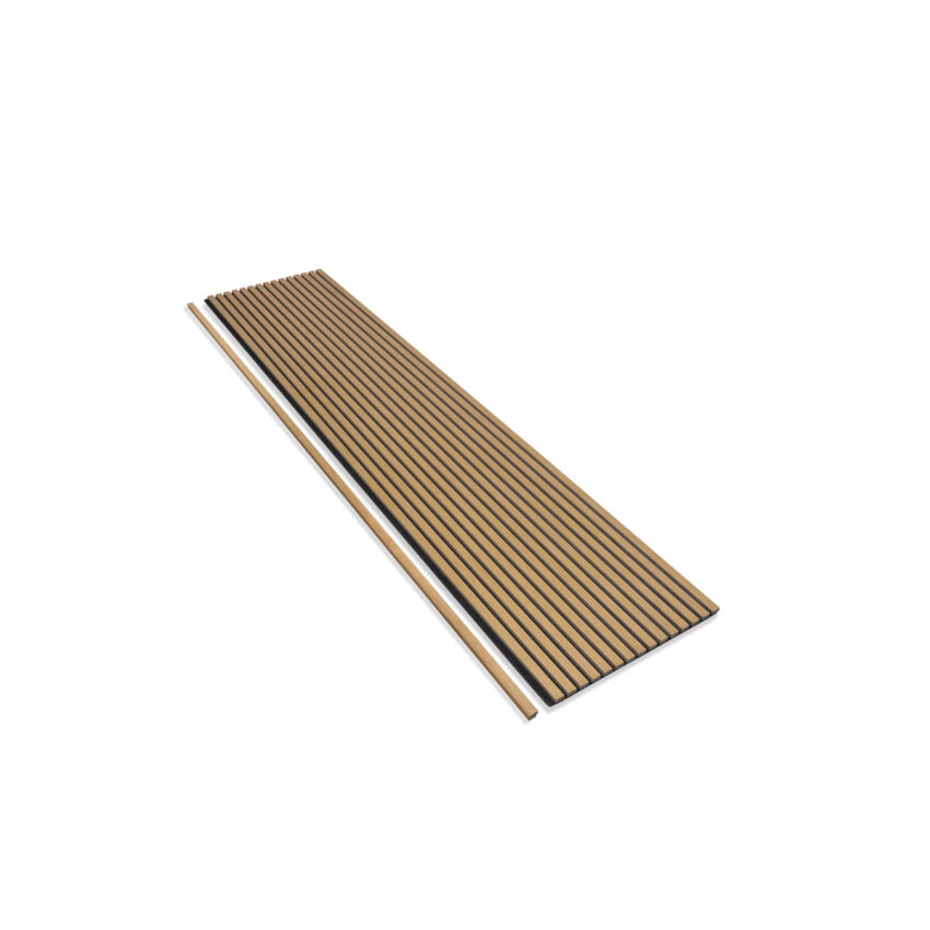 Akudeco® Eindlat akoestisch wandpaneel - Oud Eiken - 270 x 2.7cm - Afbeelding 5