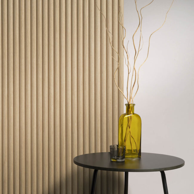 Akudeco® Tambour wandpanelen - Klassiek Eiken - 270 x 30 cm