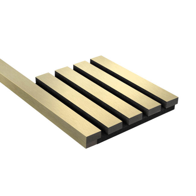 Alternative view of Akudeco® Eindlat akoestisch wandpaneel - Goud - 270 x 2.7cm