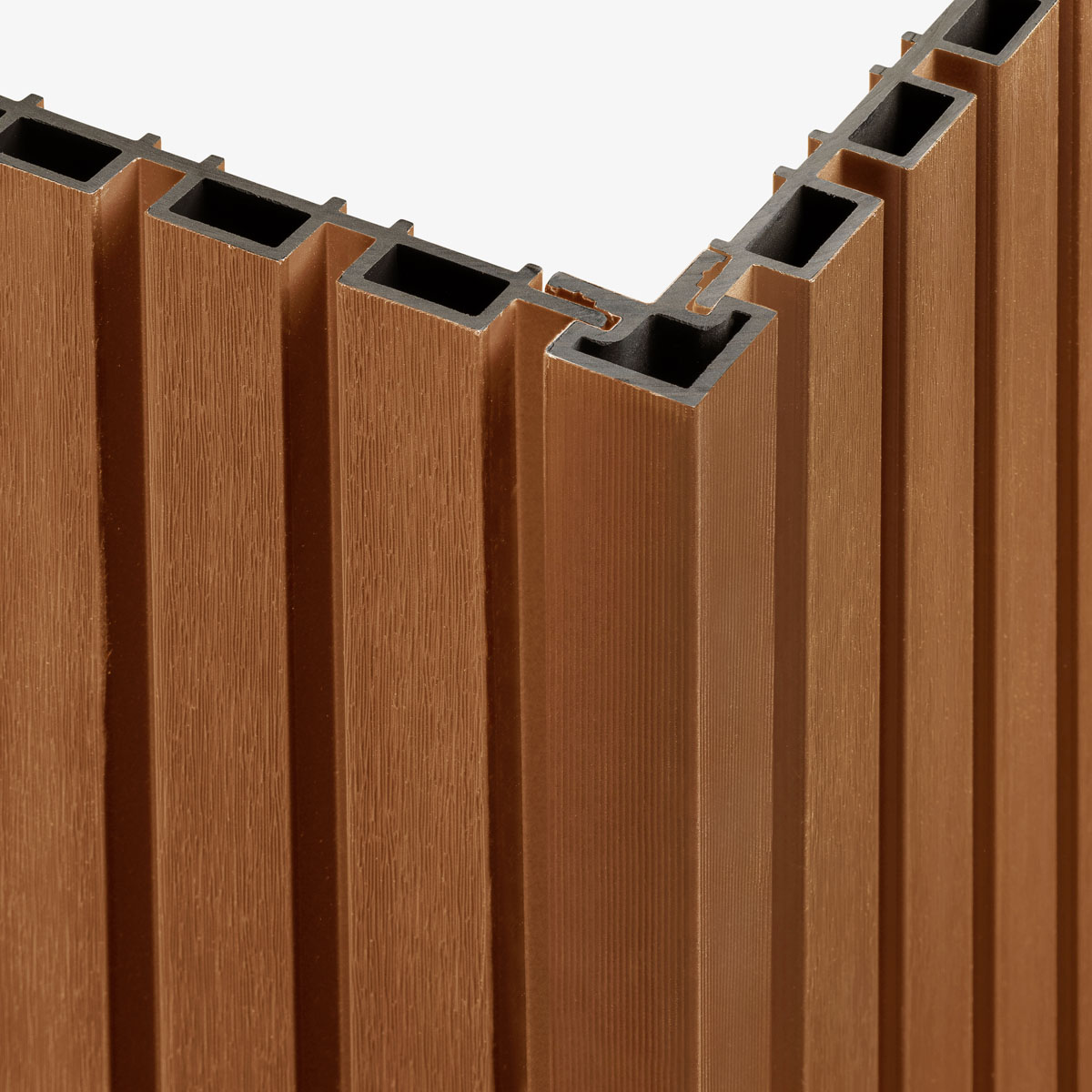 Akudeco® Buiten wandpanelen - Hoekprofiel - Teak - 290 x 5cm - Afbeelding 3