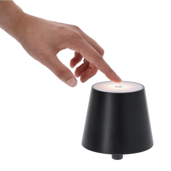 Alternative view of Draadloze tafellamp met touch bediening - Oplaadbaar - Roségoud