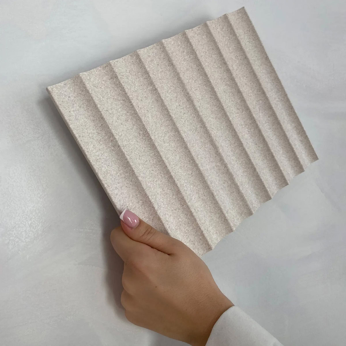 Lamelio 3D kunststof wandpaneel - Badkamer wandpanelen - Gresso - Ivory Cream - Afbeelding 2
