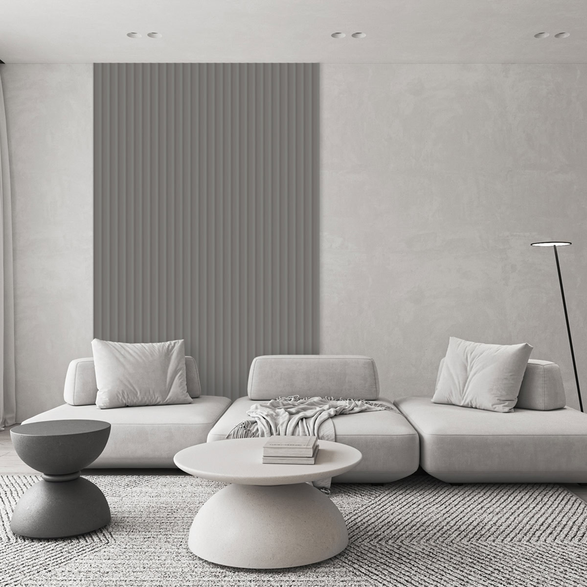 Lamelio 3D kunststof wandpaneel - Badkamer wandpanelen - Velutto - Misty Grey - Afbeelding 4