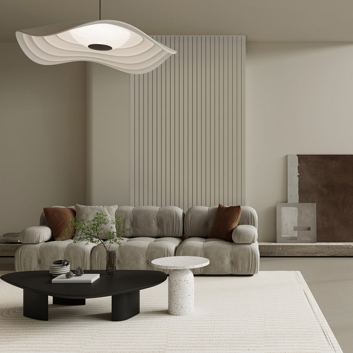 Lamelio 3D kunststof wandpaneel - Badkamer wandpanelen - Roca - Moonlight Grey - Afbeelding 4