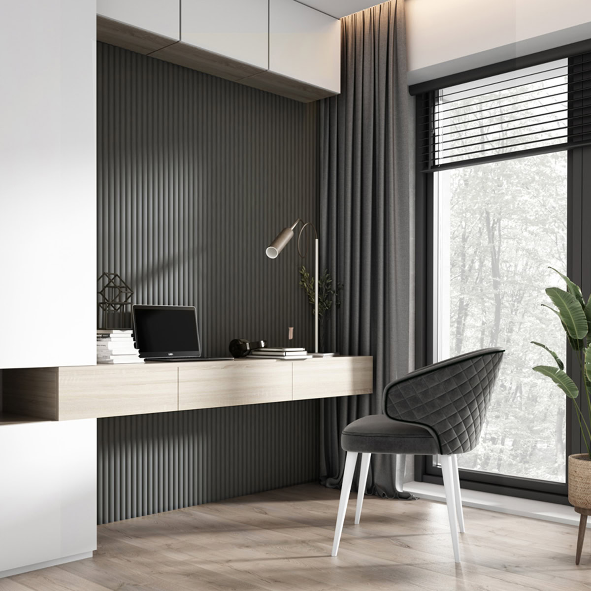 Lamelio 3D kunststof wandpaneel - Badkamer wandpanelen - Infinity - Luna - Wit - Afbeelding 7