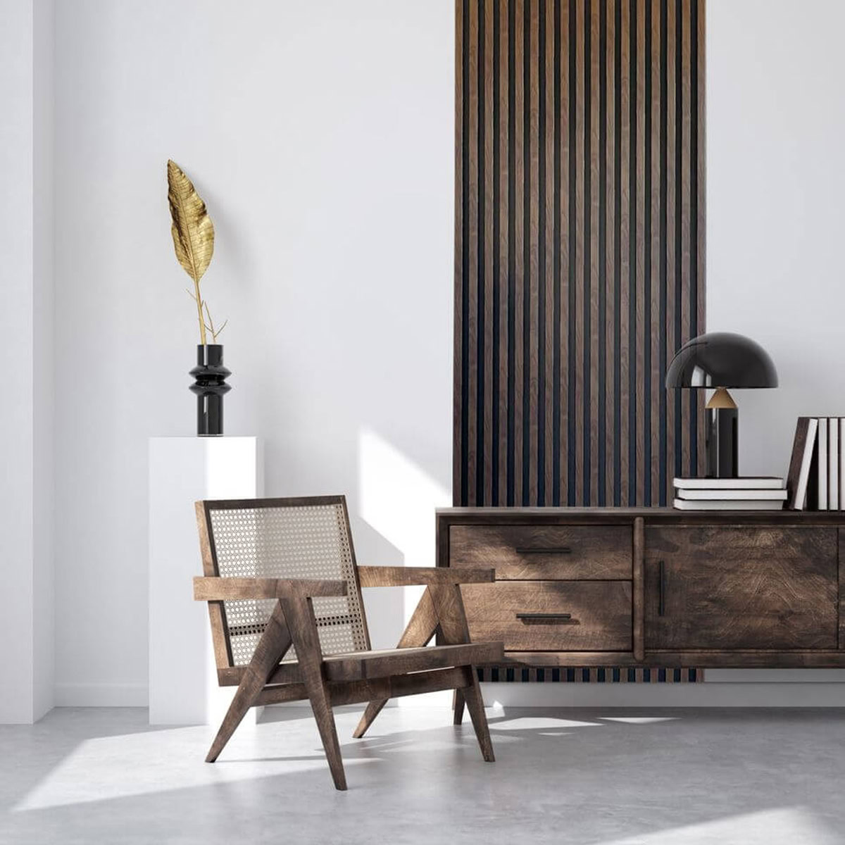 Lamelio 3D kunststof wandpaneel - Badkamer wandpanelen - Vasco - Walnoot - Afbeelding 3