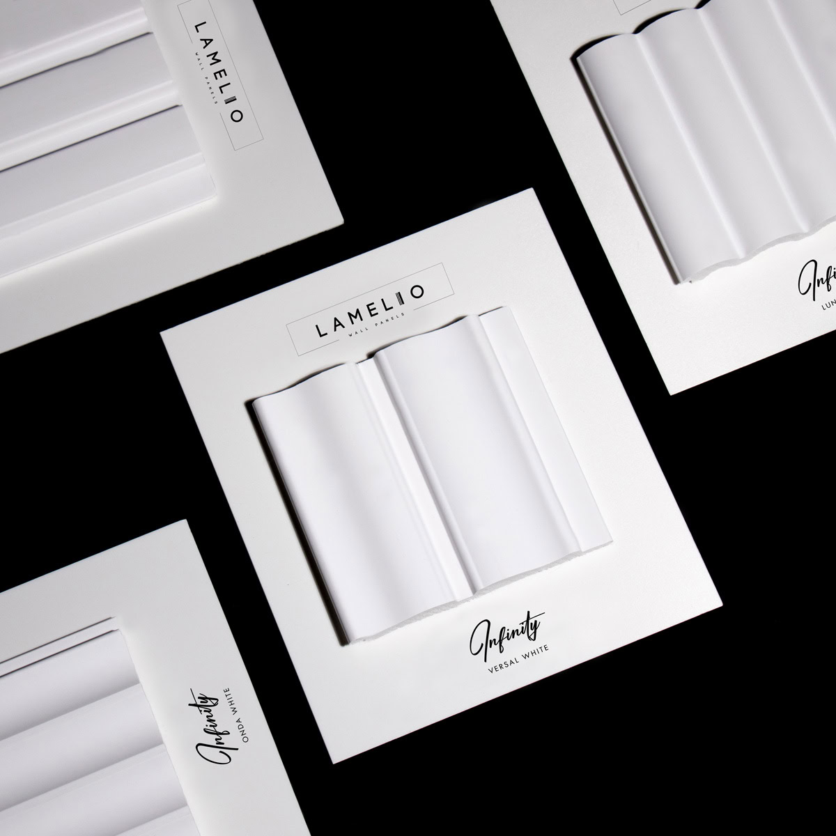 Lamelio 3D kunststof wandpaneel - Badkamer wandpanelen - Infinity - Versal - Wit - Afbeelding 3