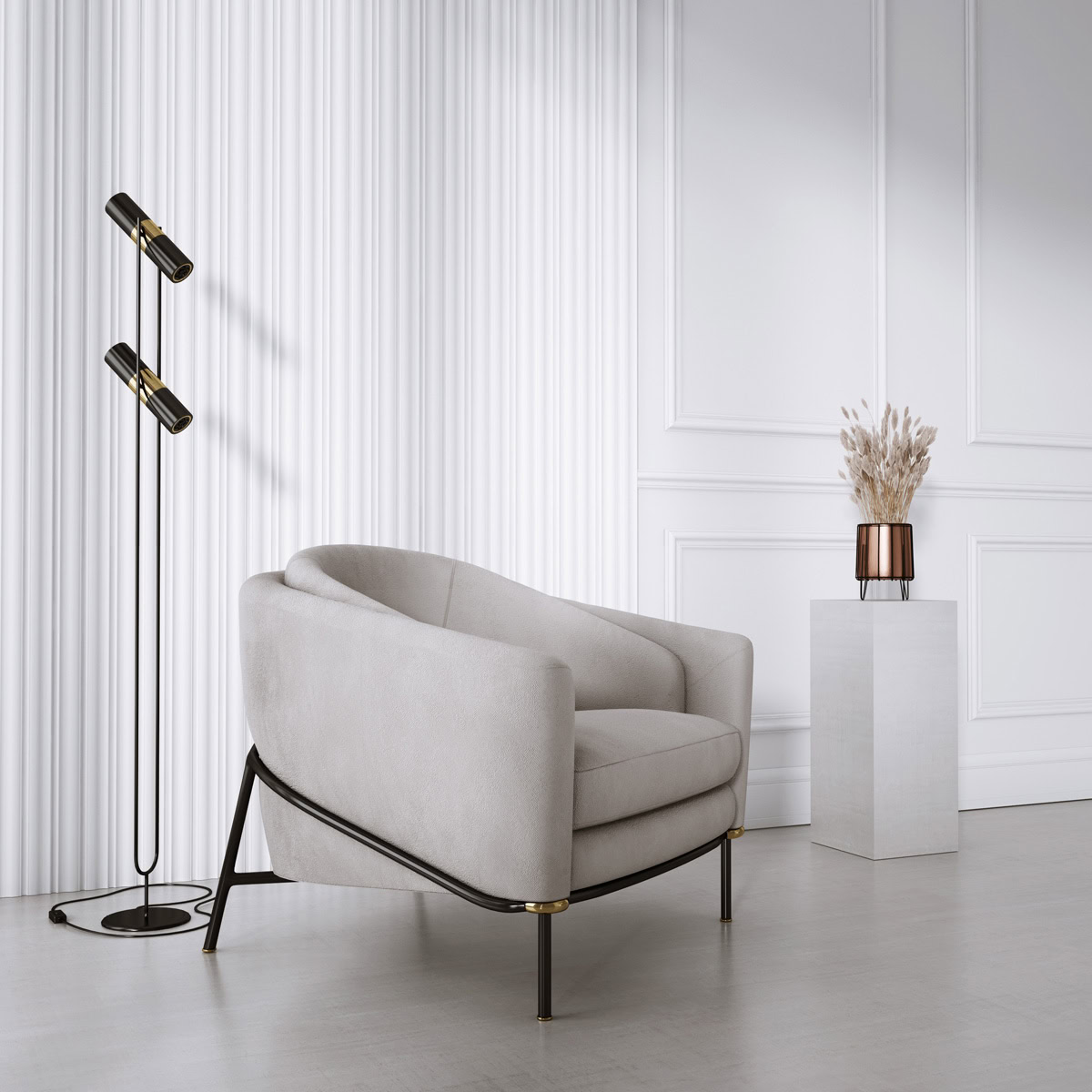 Lamelio 3D kunststof wandpaneel - Badkamer wandpanelen - Infinity - Versal - Wit - Afbeelding 4