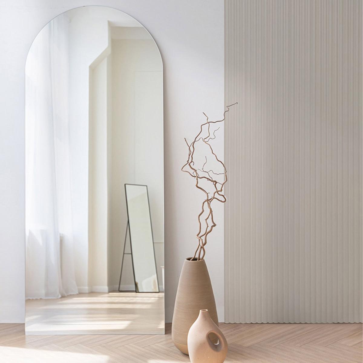 Lamelio 3D kunststof wandpaneel - Badkamer wandpanelen - Infinity - Luna - Wit - Afbeelding 9