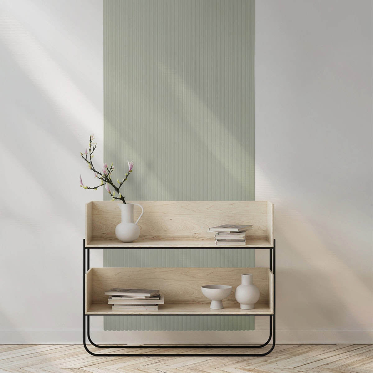 Lamelio 3D kunststof wandpaneel - Badkamer wandpanelen - Infinity - Luna - Wit - Afbeelding 10