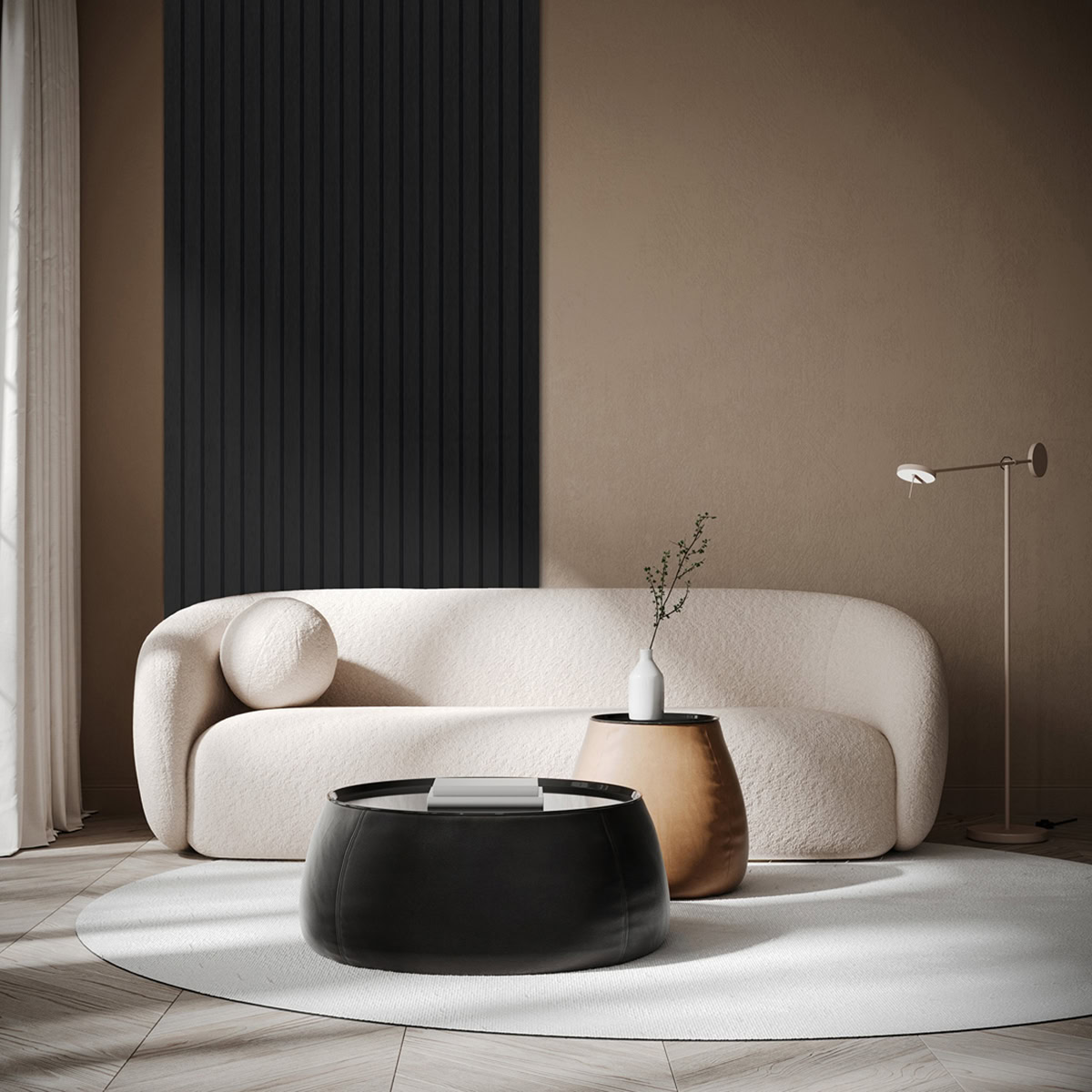 Lamelio 3D kunststof wandpaneel - Badkamer wandpanelen - Roca - Onyx Black - Afbeelding 3