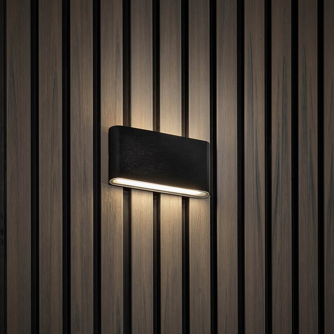 moderne buitenlamp zwart