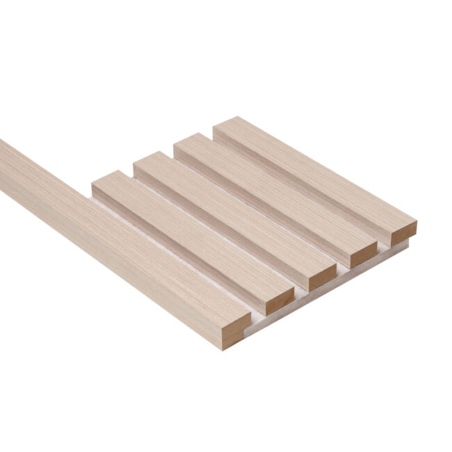 Alternative view of Akudeco® Eindlat akoestisch wandpaneel - Champagne - 3-zijdig - 270 x 2.7cm