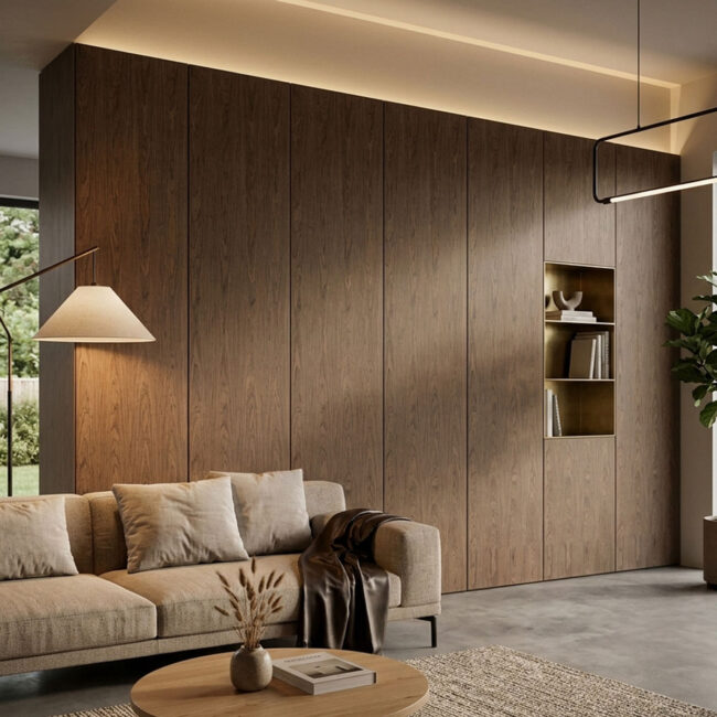 Alternative view of Akudeco® Houten decorpanelen - Walnoot - 270 x 60cm