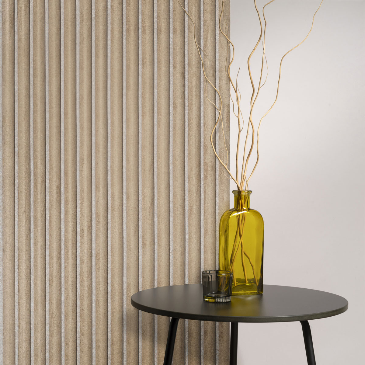 Akudeco® Suède wandpanelen - Camel - 270 x 60cm
