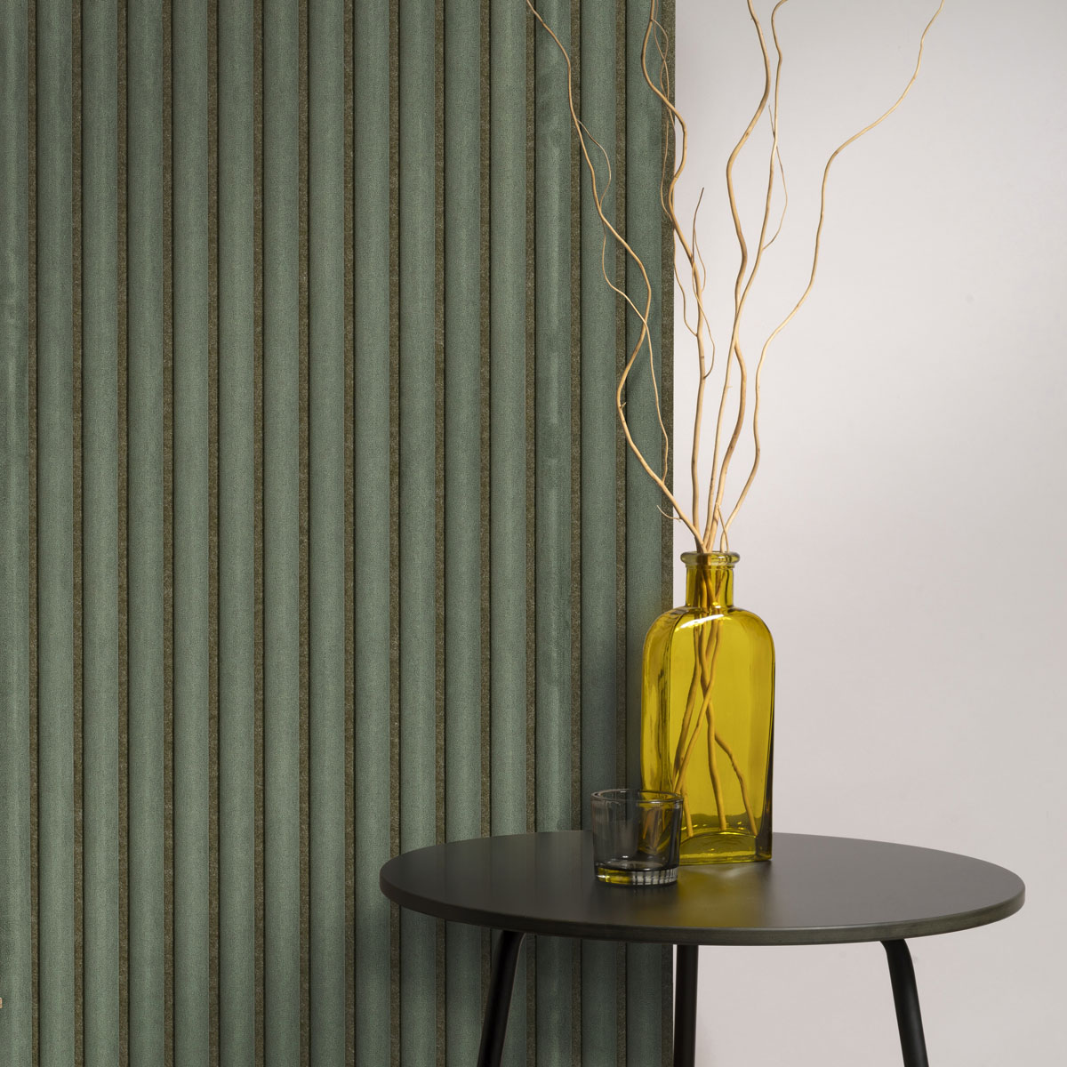 Akudeco® Suède wandpanelen - Forest green - 270 x 60cm