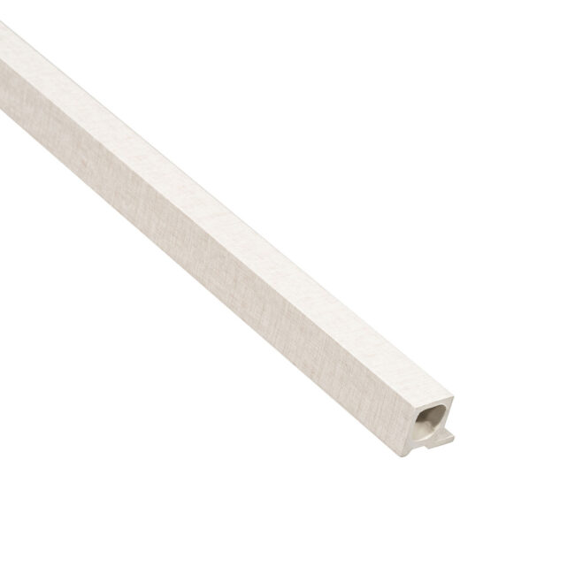 Akudeco® Eindlat Composiet wandpanelen (WPC) - Canvas Beige Rounded - 270 x 2.8cm