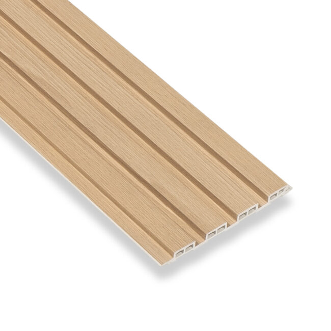 Alternative view of Kunststof WPC wandpaneel - Natural Oak Fluted - 270 x 15 cm