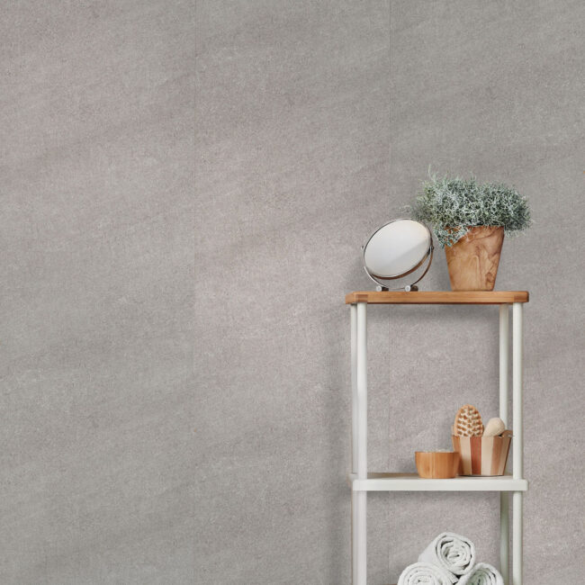 Akudeco Klik SPC wandpaneel - Storm Grey - 270 x 60 cm