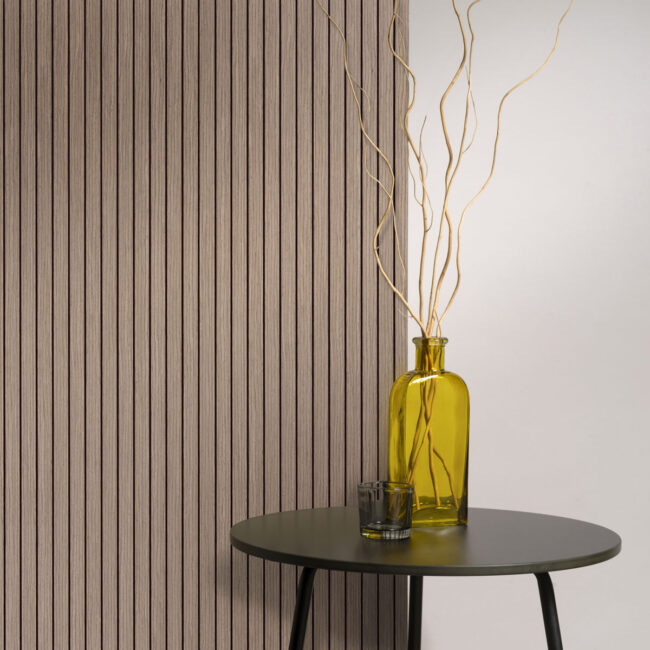 Akudeco® Lattenwand flexibel - Walnoot - 270 x 30cm
