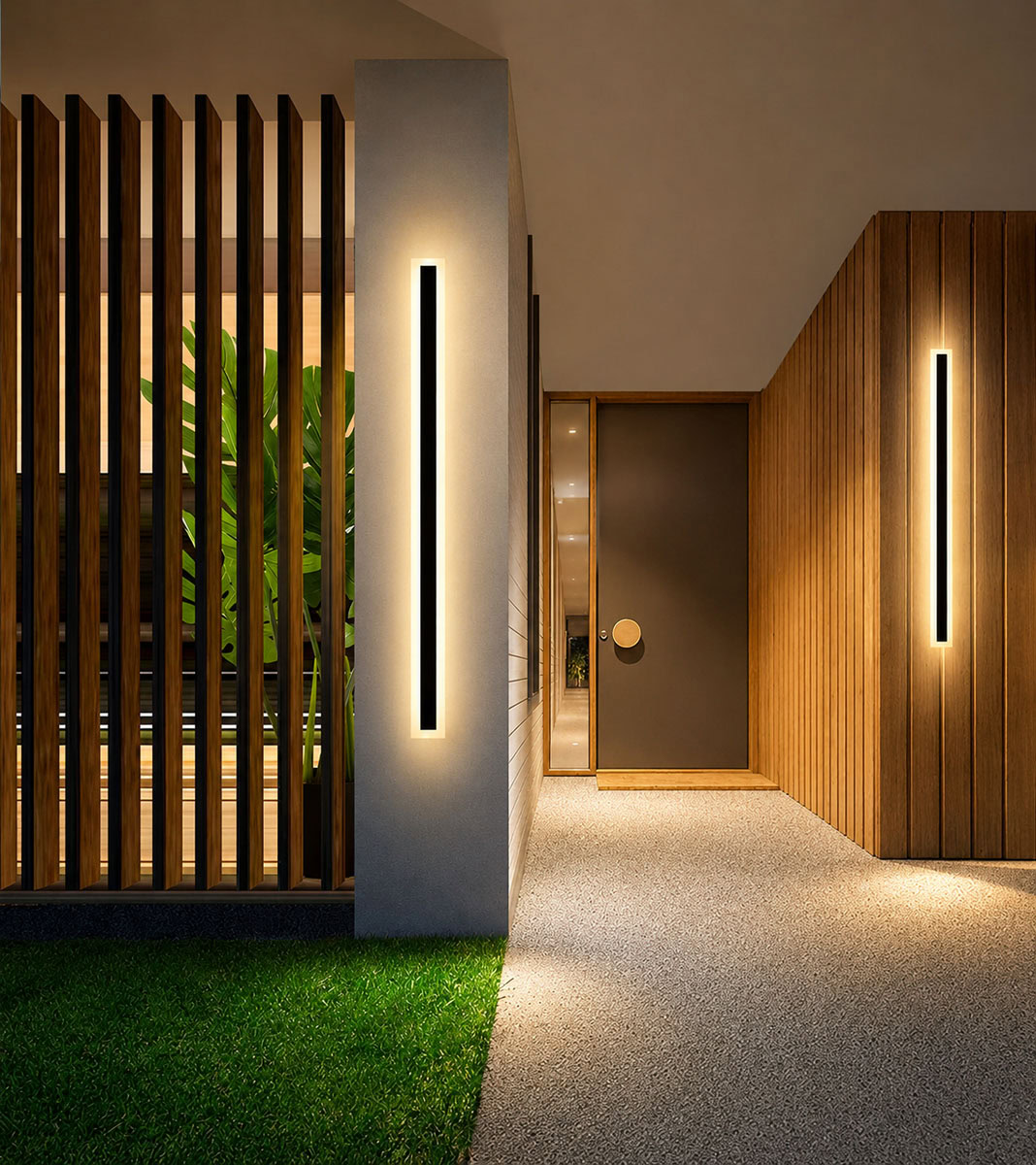 Akudeco buiten wandlamp led 120 cm – 36w – zwart – ip65 waterdicht – 3000k – moderne gevelverlichting - Afbeelding 8