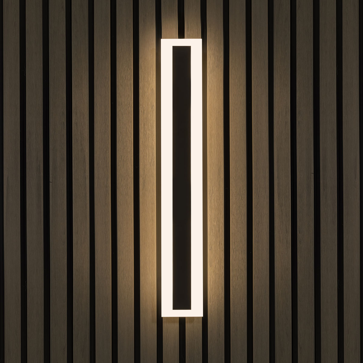 Akudeco buiten wandlamp led 60 cm – 18w – zwart – ip65 waterdicht – 3000k – moderne gevelverlichting