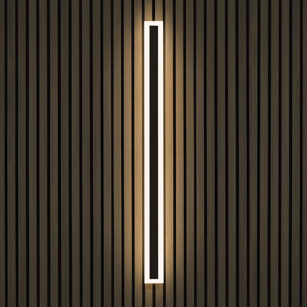 Akudeco buiten wandlamp led 120 cm – 36w – zwart – ip65 waterdicht – 3000k – moderne gevelverlichting