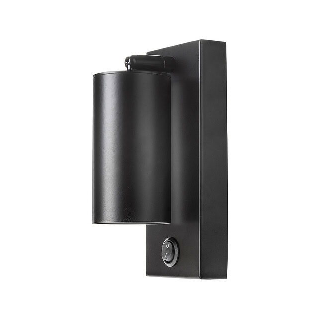 Alternative view of Akudeco® Wandlamp met rechthoekige stoffen Kap – E27 Fitting – Zwart – Modern design voor slaapkamer en woonkamer