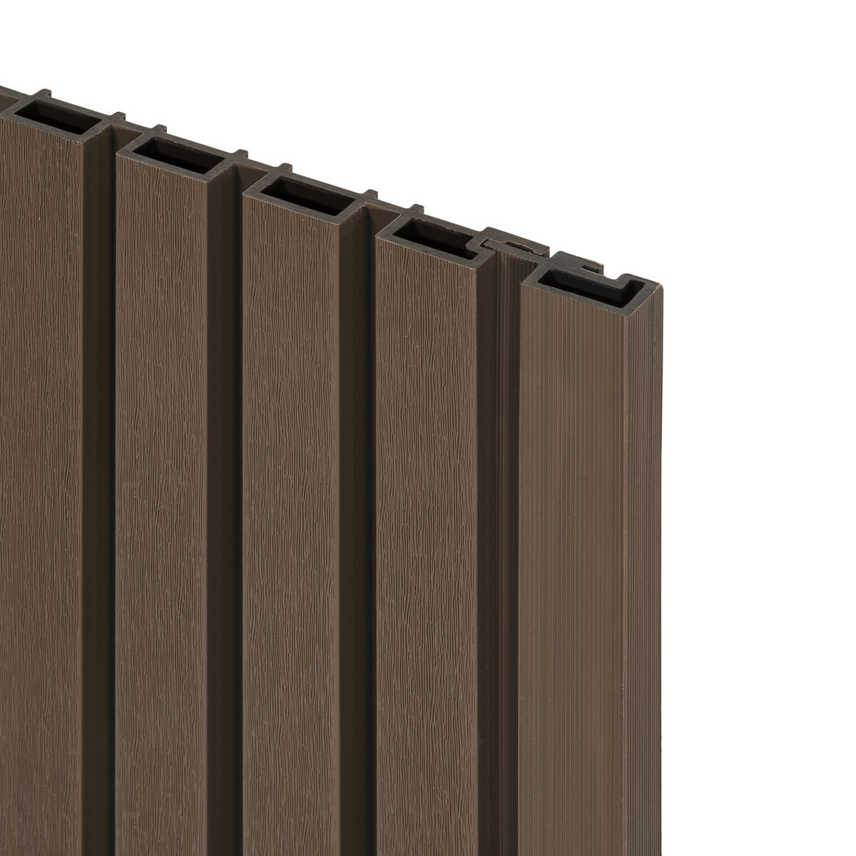 Akudeco® Buiten wandpanelen - 2-in-1 hoek- en eindprofiel - Donker Eiken - 290 cm - Afbeelding 3
