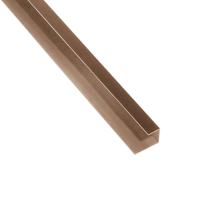 Alternative view of Akudeco® Buiten wandpanelen - Afdekprofiel RVS - Geborsteld Brons - 290 cm